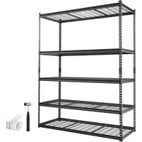 VEVOR Storage Shelving Unit, Various specifications, 5-Tier Adjustable, 2000 lbs Capacity, Heavy Duty Garage Shelves Metal Or...