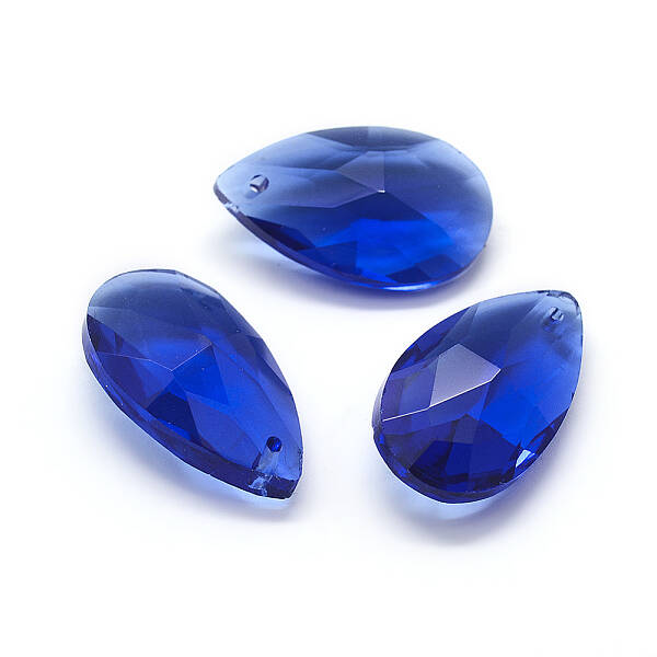 Faceted Glass Pendants