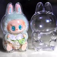 Clear Monster Case Labubu V2 Dust Bag Necklace Pendant Vinyl Doll Accessory Storage Box (Box Only) Lid Storage Bag, Doll Samp...