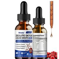 Adult Zeolite Detox with Vitamin B12 and D3, Milk Thistle, Dandelion, Artichoke, Angelica, Chanca Piedra, Choline for Heavy M...