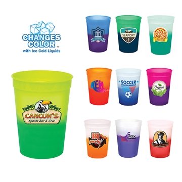 250 Promotional Mood 12 oz Stadium Cup - Color Changing & USA Made