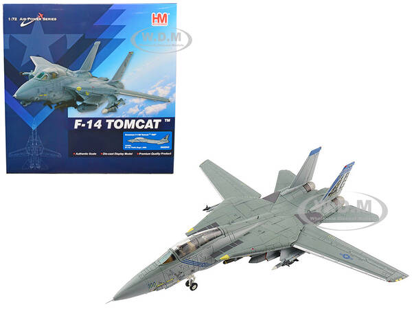 Grumman F-14B Tomcat Fighter Aircraft OEF VF-143 Pukin Dogs (2002) Air Power Series 1/72 Diecast Model by Hobby Master