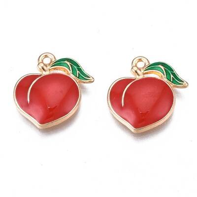 Rack Plating Alloy Enamel Pendants