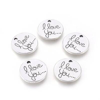 Tibetan Style Valentine's Day Alloy Pendants