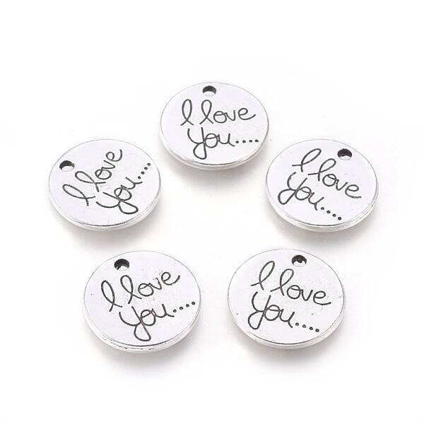 Tibetan Style Valentine's Day Alloy Pendants
