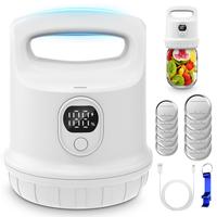 Automatic Electric Mason Jar Vacuum Sealer,Jar Vacuum Sealer for Wide and Regular Mouth Mason Jars with Ergonomic Handle,Cord...