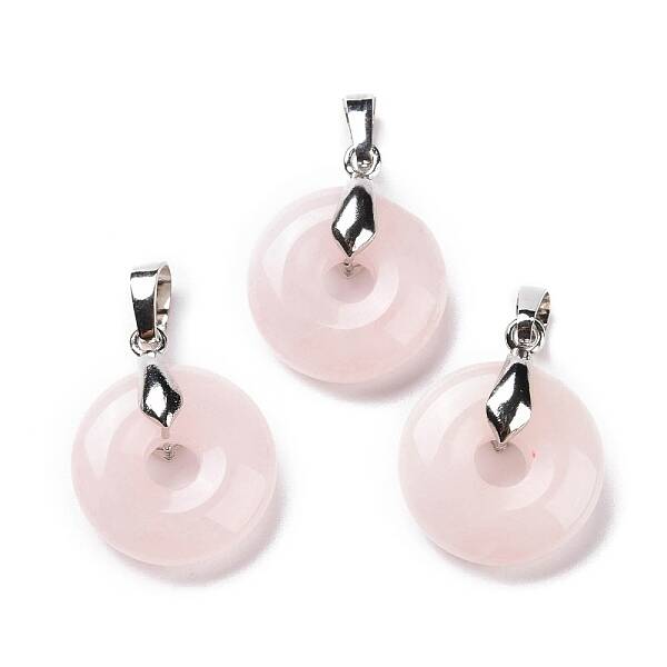 Natural Rose Quartz Pendants