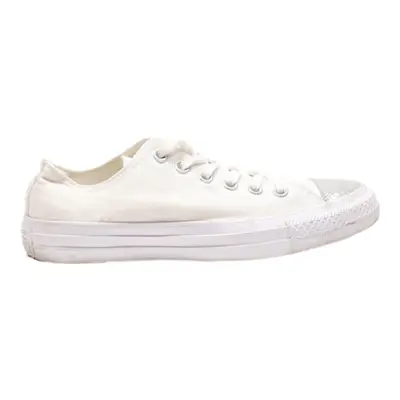 CONVERSE Low Top Trainers White Canvas Womens UK 5.5