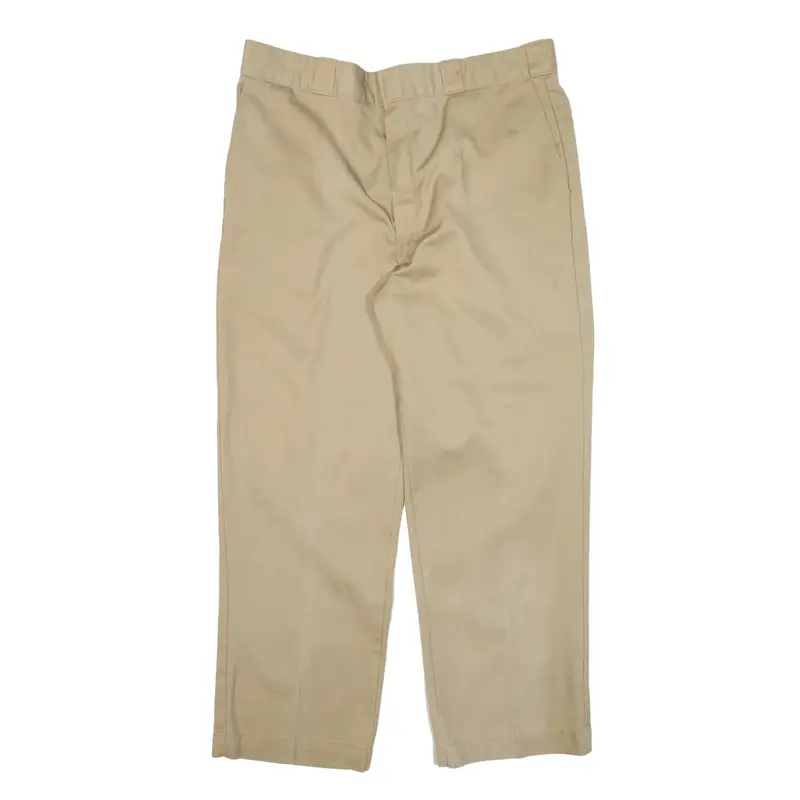DICKIES Workwear Trousers Beige Regular Straight Mens W38 L29