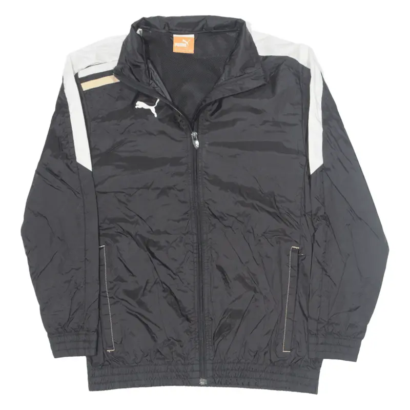 PUMA Track Jacket Black Nylon Boys L