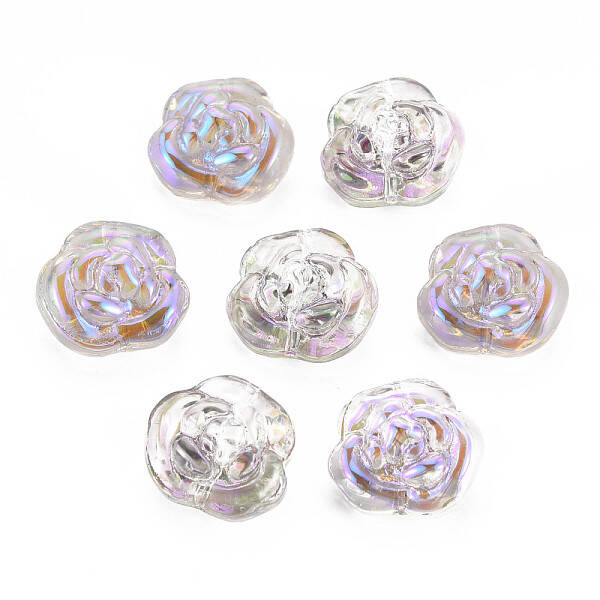 Electroplate Transparent Glass Beads