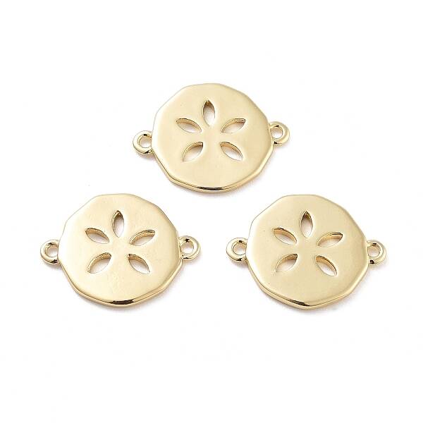 Rack Plating Brass Connector Charms