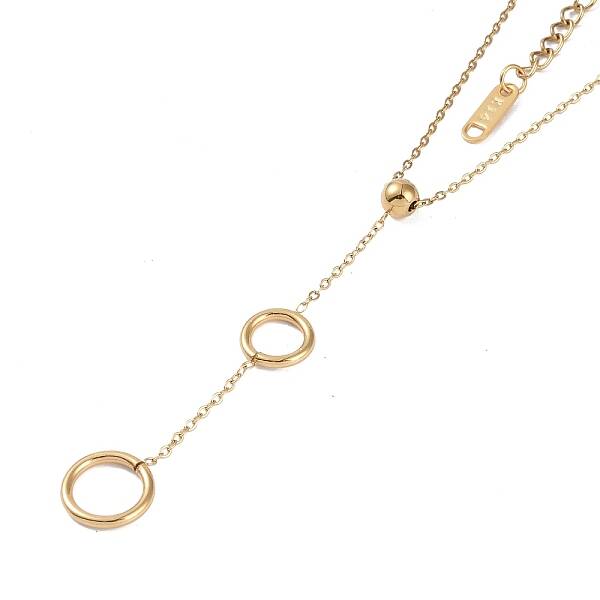 Ion Plating(IP) 304 Stainless Steel Cable Chain Necklaces