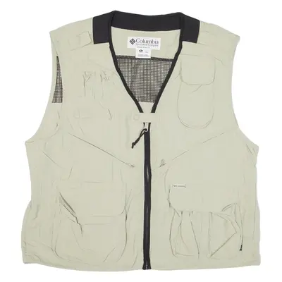 COLUMBIA Utility Mens Gilet Green XL