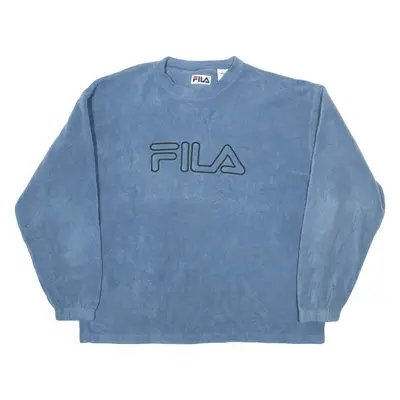 FILA Fleece Mens Sweatshirt Blue XL