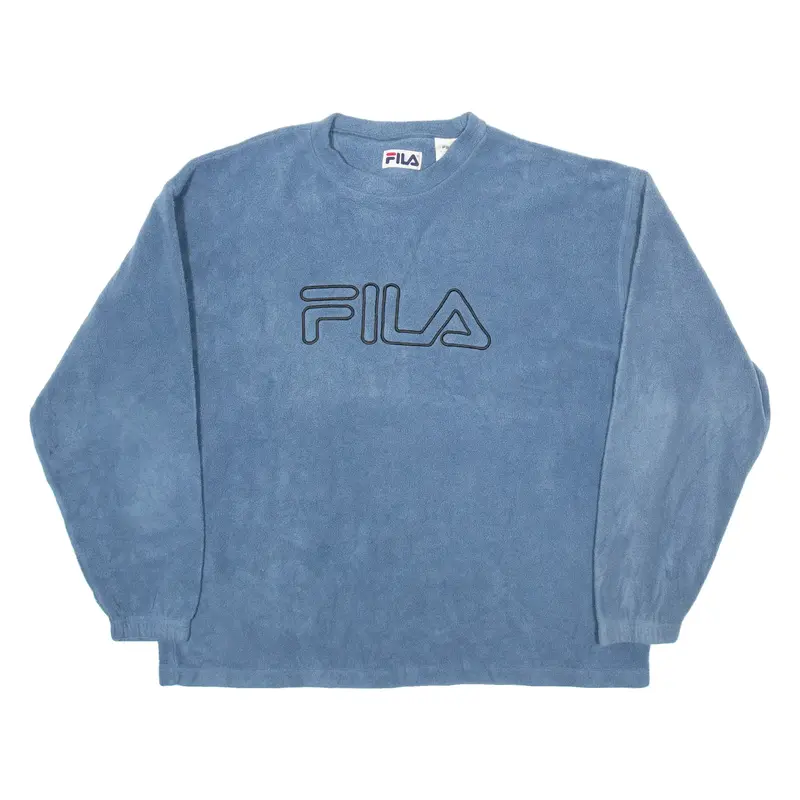 FILA Fleece Mens Sweatshirt Blue XL