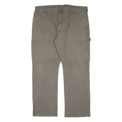 DICKIES Carpenter Workwear Mens Trousers Green Regular Straight W40 L29