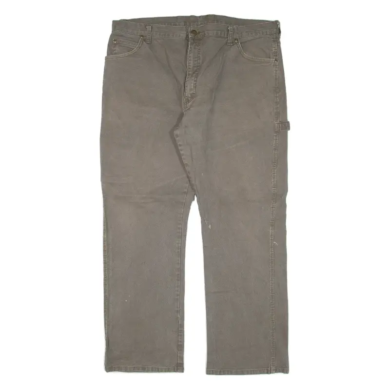DICKIES Carpenter Workwear Mens Trousers Green Regular Straight W40 L29