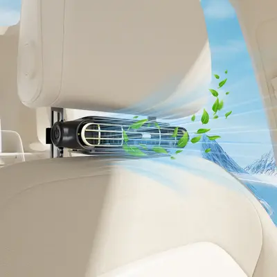 JOYYE Car Seat Fan, Portable 360° Rotation USB Rechargeable Adjustable 3 High-speed Car Seat Cooling Fan for Summer Travel 3...