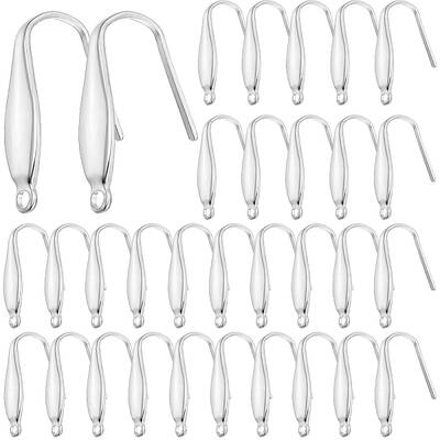100Pcs 304 Stainless Steel Earring Hooks