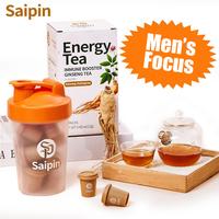 Saipin Men's Focus Energy Tea - Freeze-Dried Pure Ginseng Tea for Immune Support & Mental Stamina - No Sugar Non-GMO Herbal B...