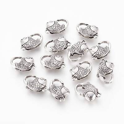 Alloy Fish Lobster Claw Clasps