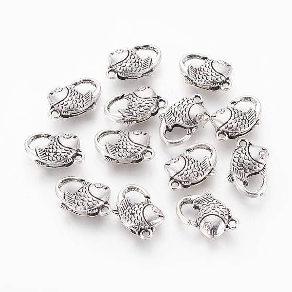 Alloy Fish Lobster Claw Clasps