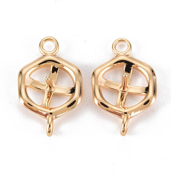 Brass Peg Bails Link Connectors