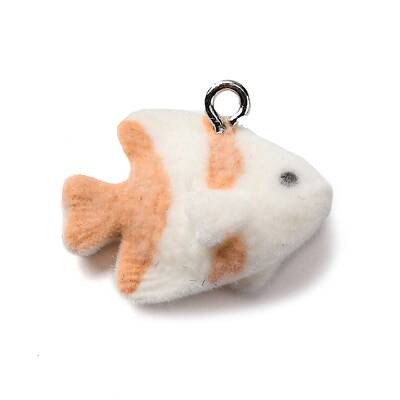 Flocky Marine Organism Resin Pendants