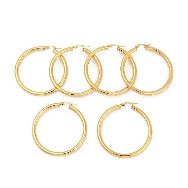 304 Stainless Steel Hoop Earrings
