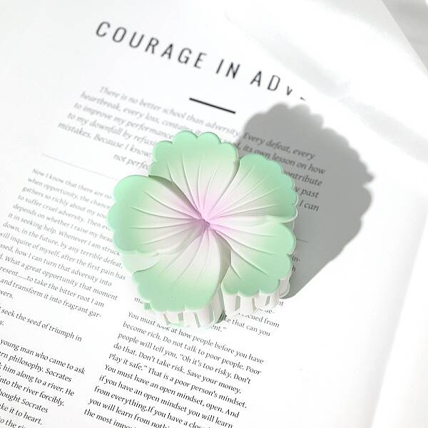 Flower Plastic Claw Hair Clips