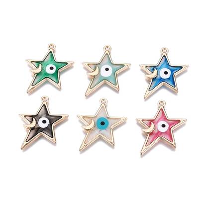Alloy Enamel Pendants