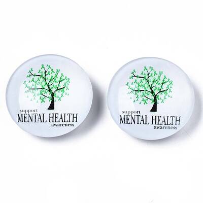Glass Paper Snap Buttons