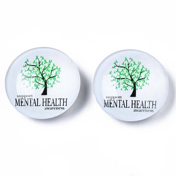Glass Paper Snap Buttons