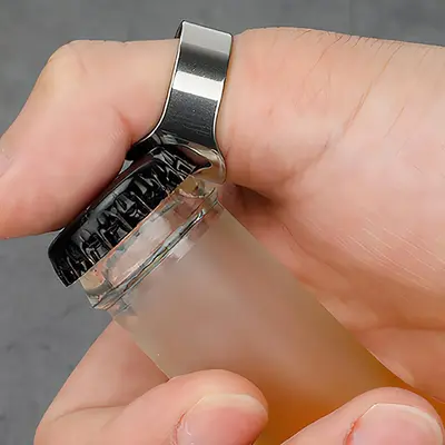 Mini Metal Ring Design Bottle Opener, 1 Piece Portable Beer Opener For Kitchen Canteen Bar Party
