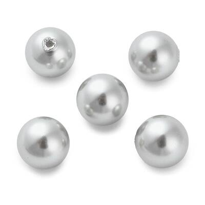 Baking Painted Pearlized Glass Pearl Round Beads