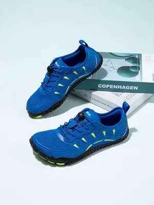 HOBIBEAR Wide toe shoes, men's Athletic Sneaker shoes, barefoot shoes, low cut casual shoes, wide last single shoes, sports s...