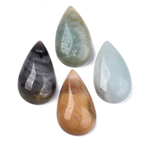 Natural Flower Amazonite Cabochons