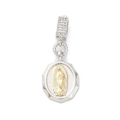 Brass Micro Pave Cubic Zirconia Pendants