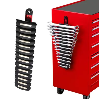 SEDY 14-Slot Magnetic Wrench Organizer Holder - Heavy-Duty Wrench Rack, Detachable Wrench Storage, Wall-Mounted Portable Tool...