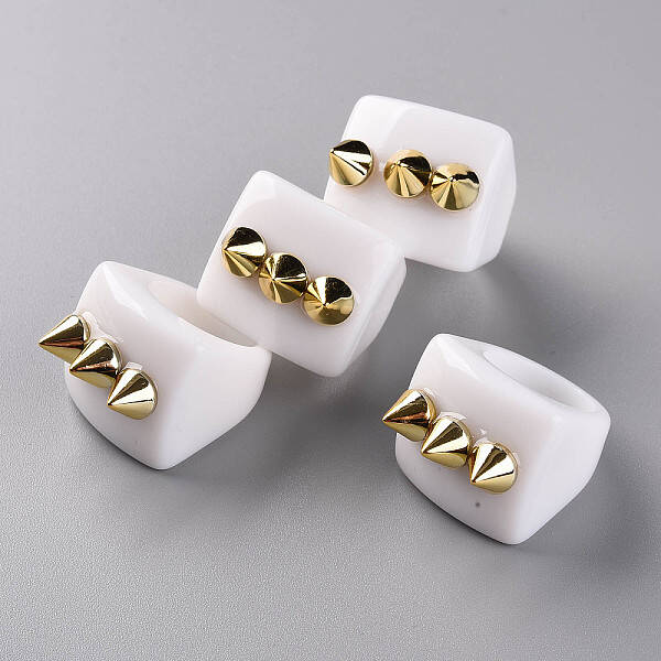 Opaque Acrylic Finger Rings