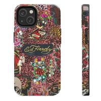 Retro Ed Hardy Tough Phone Case - Retro Design for iPhone 16, 16E 15 14 13 12 11 Pro Max 8 Plus X, Phone Protection Top Trend...