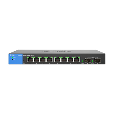 Linksys LGS310C | Business 8 x Ports 1000Base-T + 2 x Ports SFP Layer 3 Managed Gigabit Ethernet Switch