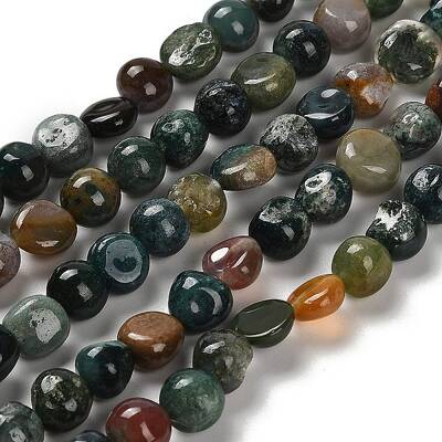 Natural Indian Agate Beads Strands