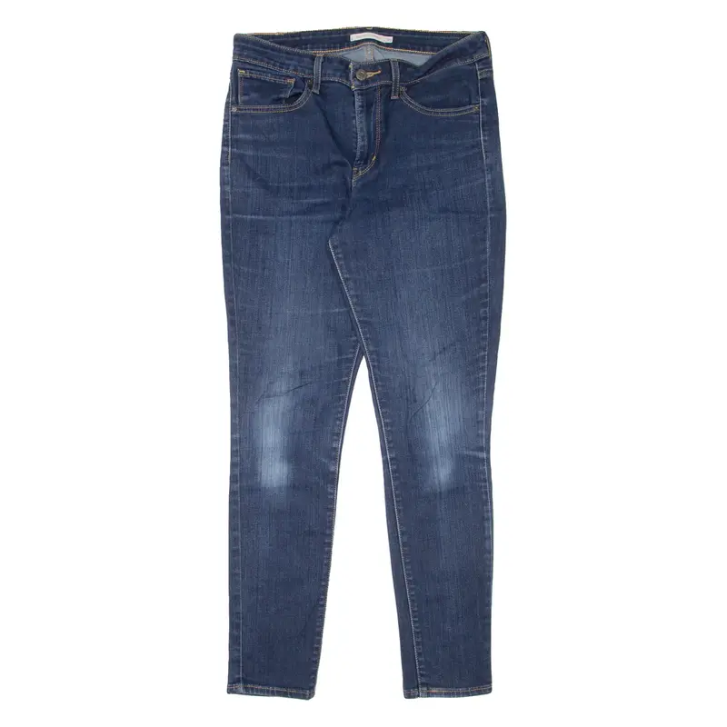 LEVI'S 721 Womens Jeans Blue Slim Skinny Stone Wash W30 L30