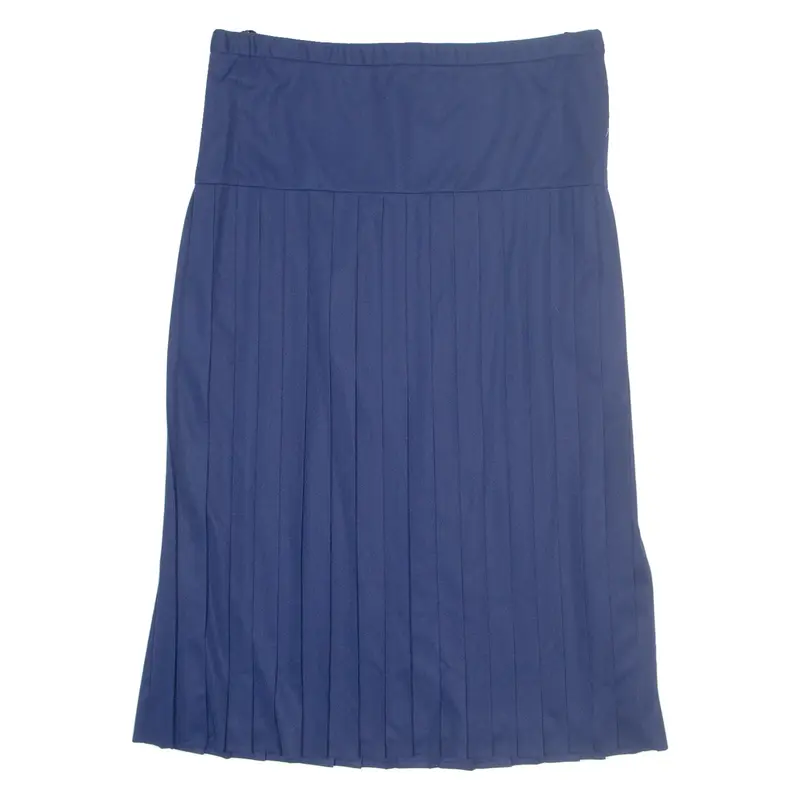 CHARLES JOGELA Womens Pleated Skirt Blue Midi M