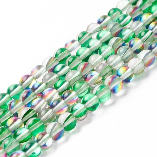 Synthetic Moonstone Beads Strands