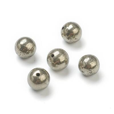 Natural Pyrite Beads