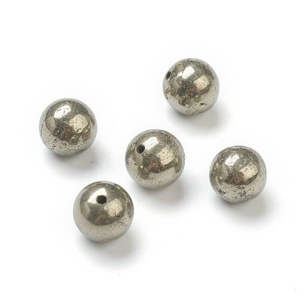 Natural Pyrite Beads