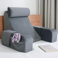 Reading Pillow for Kids/Teens/Adults, Back Pillow for Bed Sitting up, Bed Rest Pillow with Arms, Back Support Pillow for Watc...
